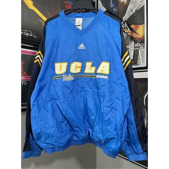 Vintage Y2K Adidas UCLA Bruins University Windbreaker Jacket - Picture 1 of 8